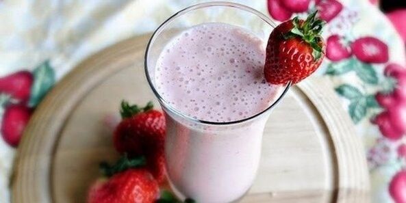milkshake strawberry untuk diet dukan